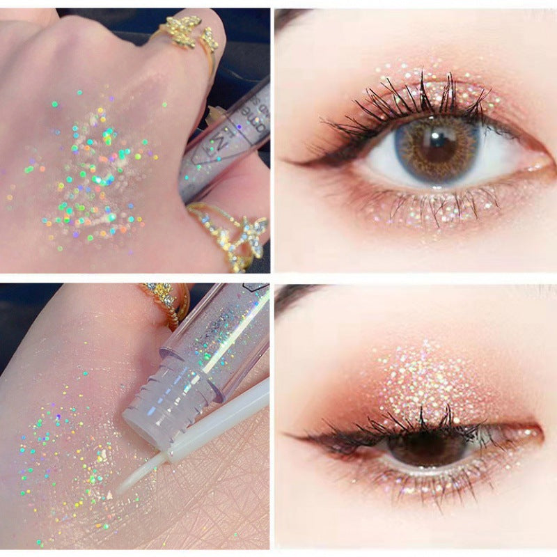 Super Flash Sequins Polarized Shiny Crystal Pen Brightening Monochrome Eyeshadow