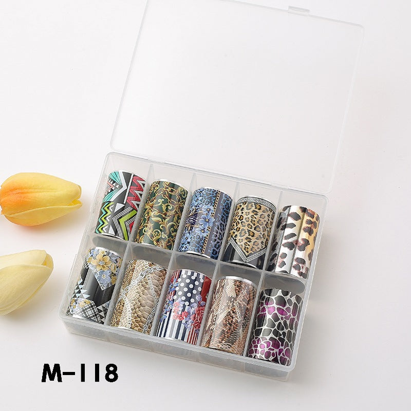 Suit Flower Marble Blooming Snake Pattern Nail Stickers