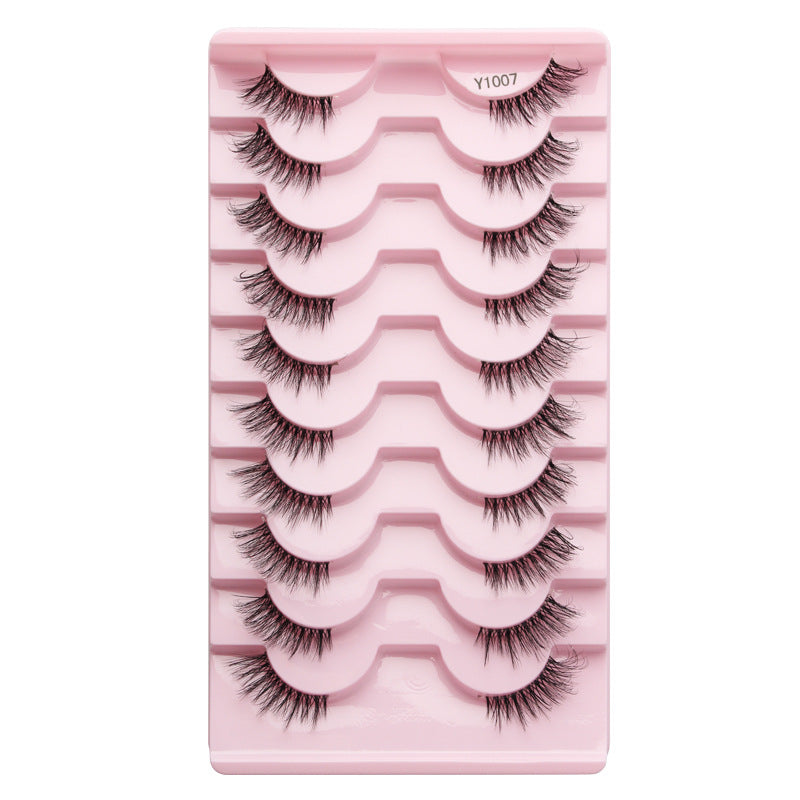 Women's Half Eyelashes Sheer Root Team Anchor Beauty Style Natural False Lashes