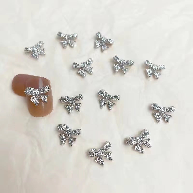 Diamond Bow Ornament Three-dimensional Super Shiny Nail Care Nail Art