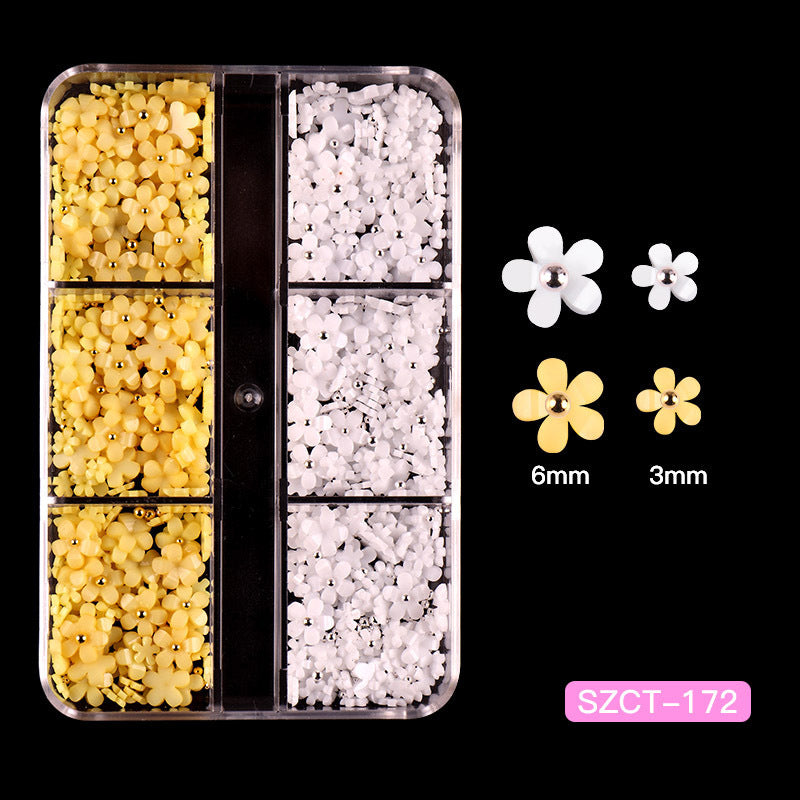 Ornament Cute Three-dimensional Small Flower Mixed Resin Nail Care Nail Art