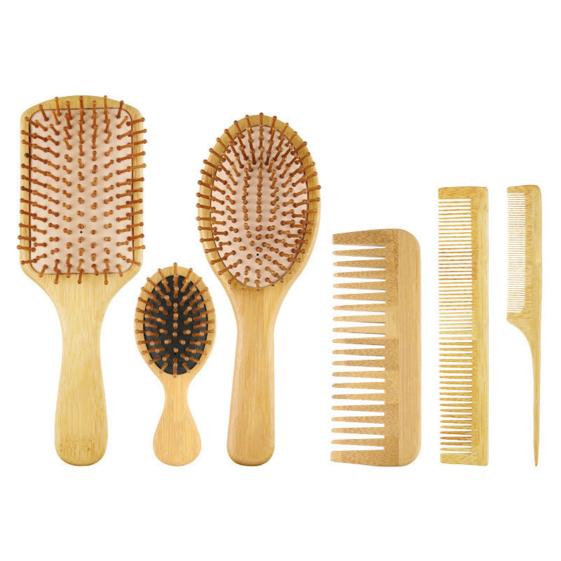 Brosses et peignes à cheveux à dents larges et à queue pointue pour massage et coiffure avec coussin d'air pour la protection de l'environnement