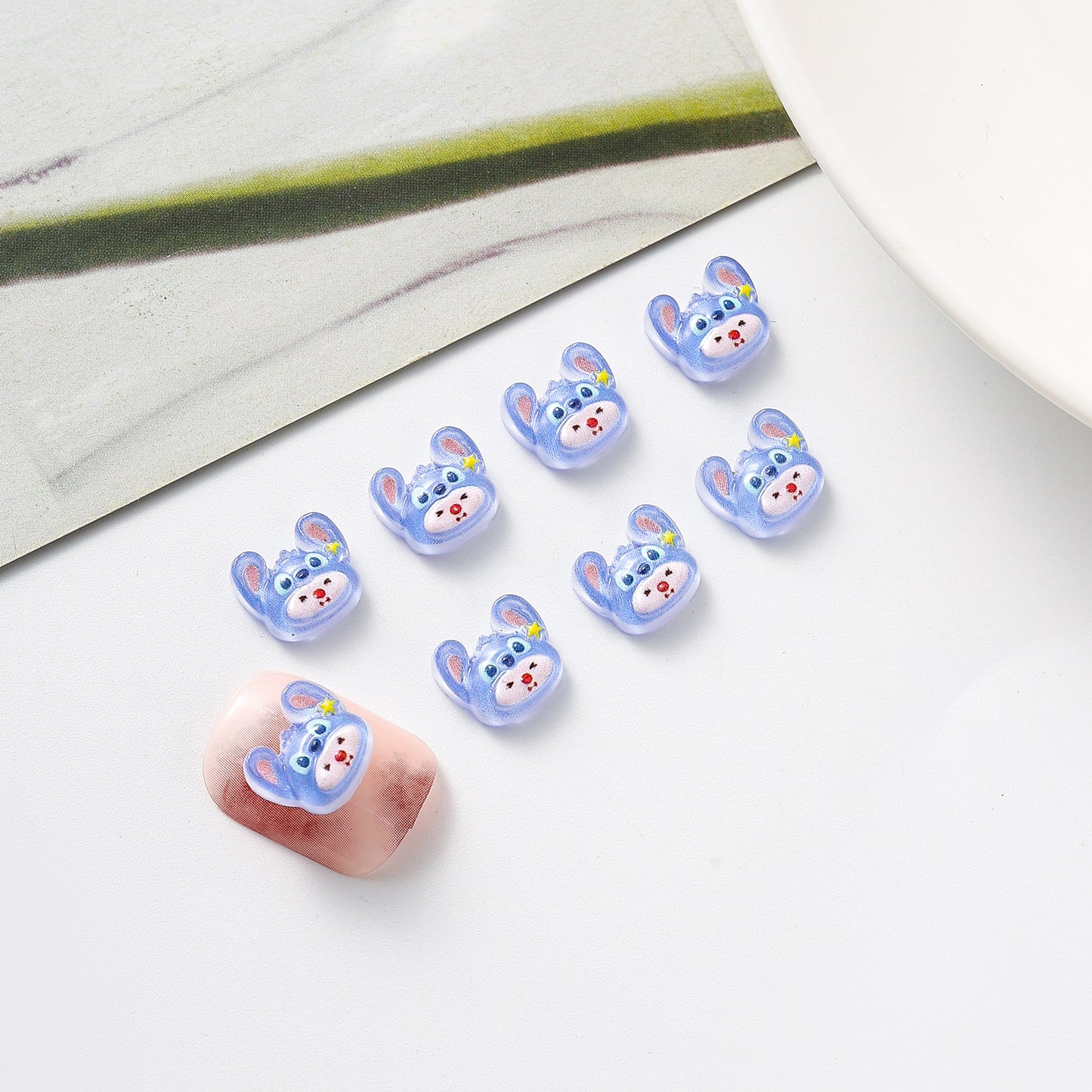 Cartoon Ornament Cute Stereo Stitch Anime Nail Care Nail Art