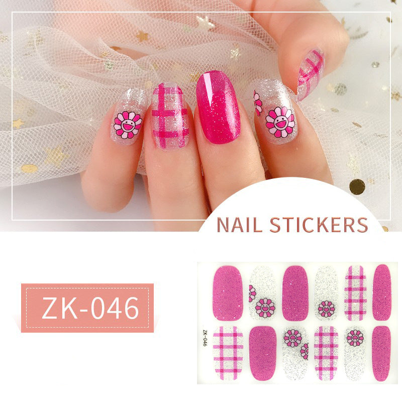 Finger Full Oil Film Manicure Implement Nail Stickers