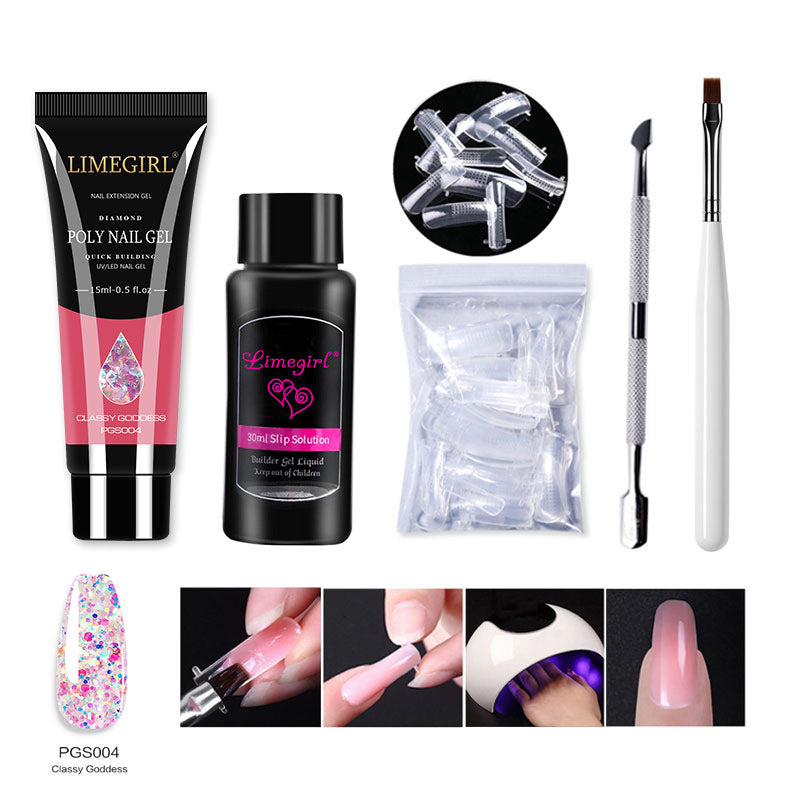 Of Beauty Crystal Extended Glue Suit Nail Tool Set