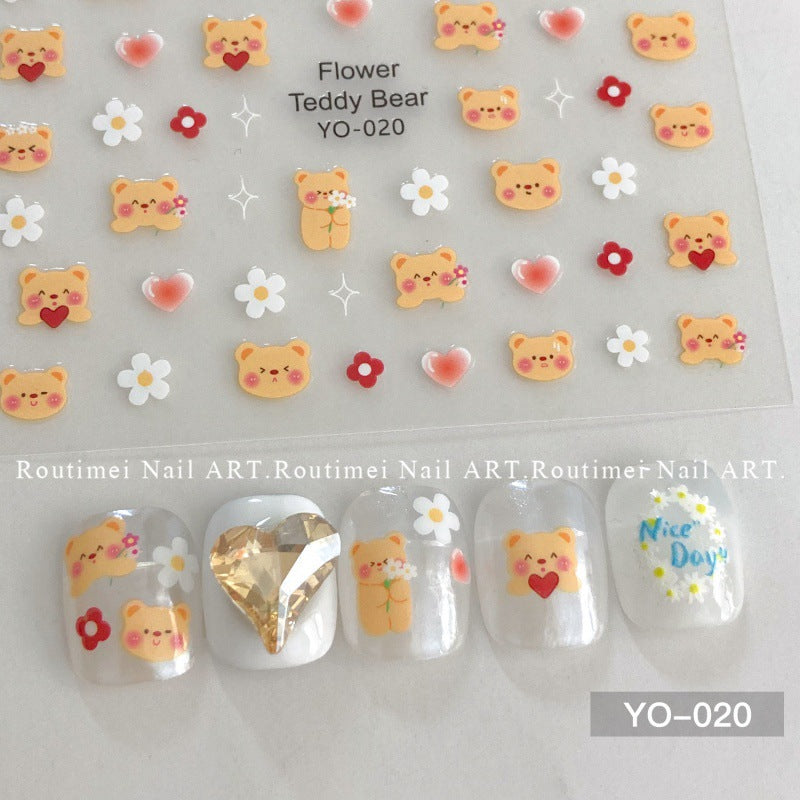 Nœud papillon adhésif minimaliste de style nœud doré pour soins des ongles Nail Art