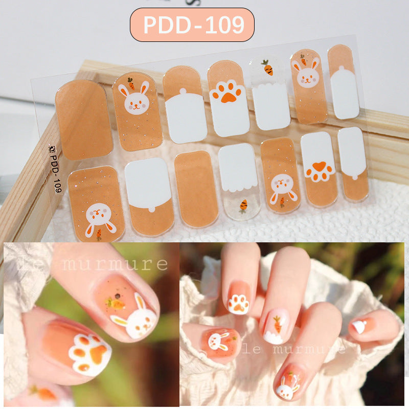 Love Waterproof Durable Applique Finished Patch Nail Art