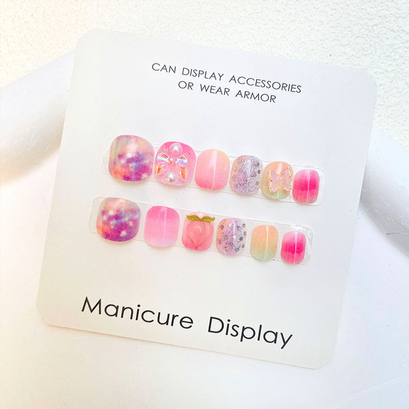 Autocollants pour ongles de petite taille en trois dimensions pour manucure de la série pour enfants