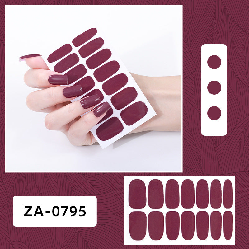 Full Oil Film Hand Manicure Implement Nail Stickers