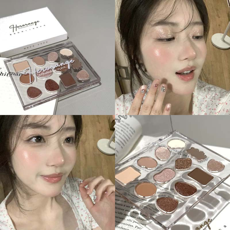 Plate Powder Fine Not Easy To Fly Pearlescent Thin Eyeshadow