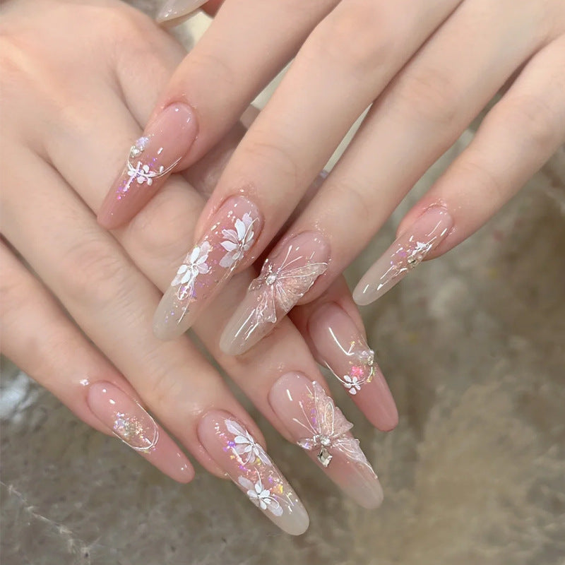 High-grade Summer Butterfly Flower Handmade Cat's Nail Stickers