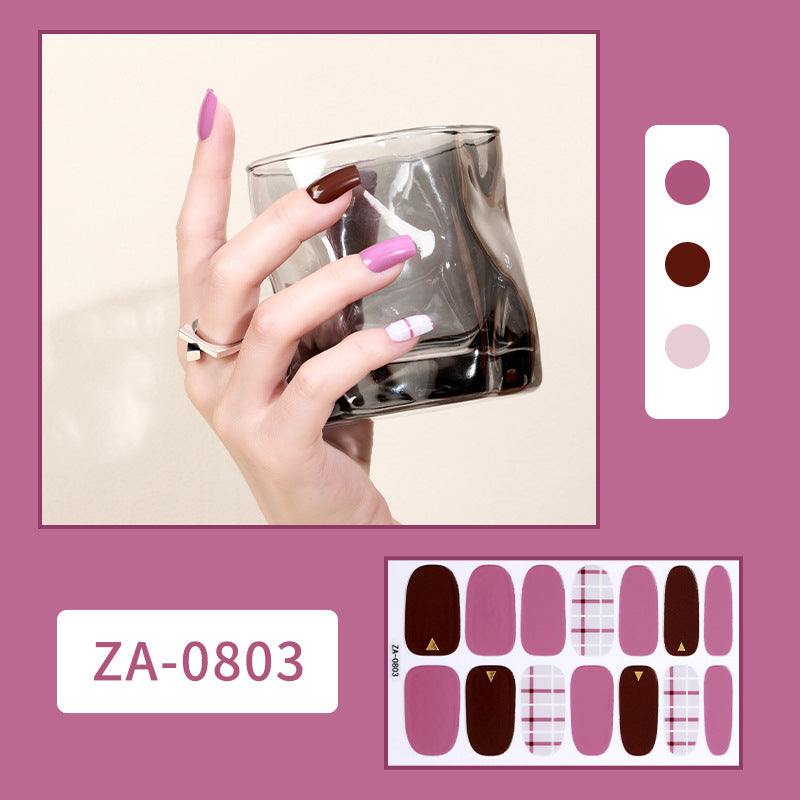 Full Oil Film Hand Manicure Implement Nail Stickers