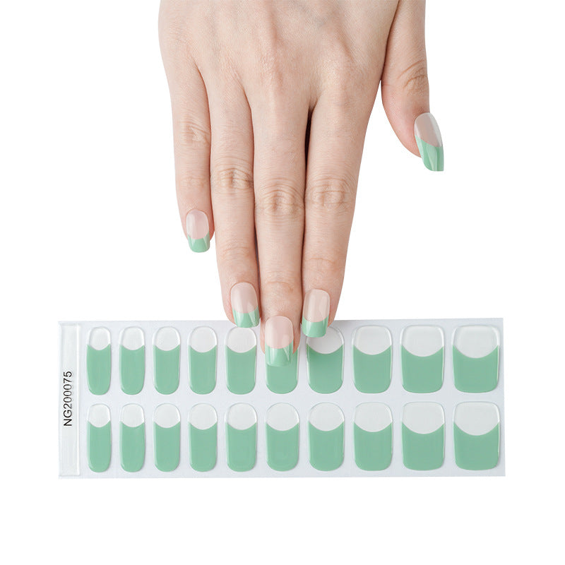 Gel Finger Therapy Light Uv Half Nail Stickers