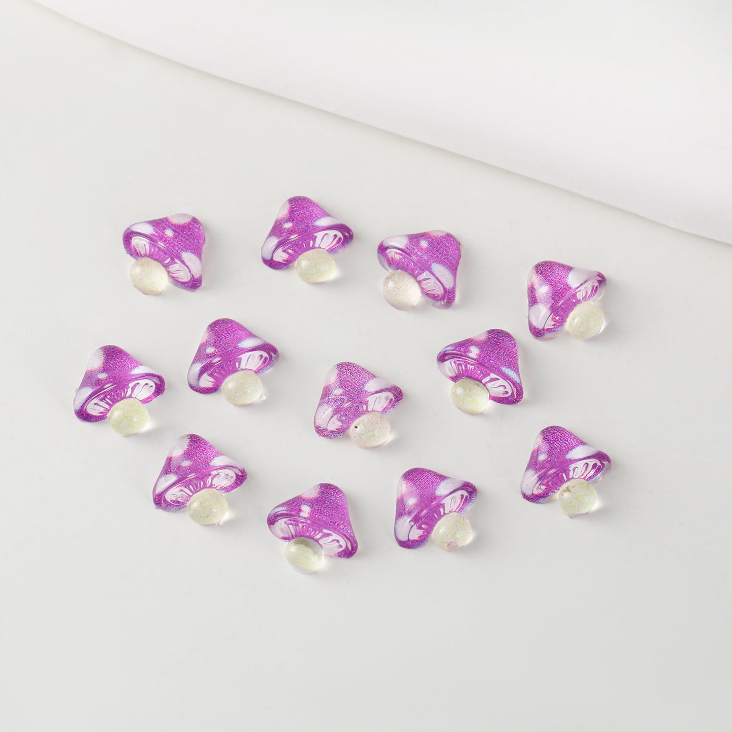 Ornament Cute Resin Icy Small Mushroom Nail Care Nail Art