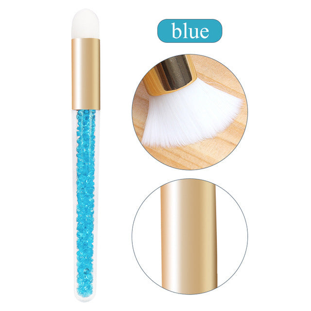 Mousse de greffe de cils Brosse de nettoyage Accessoires de maquillage en diamant