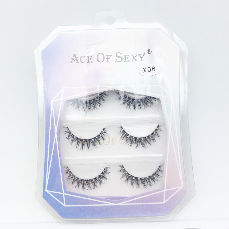 Natural Curling Woven Light Fine Stem False Lashes