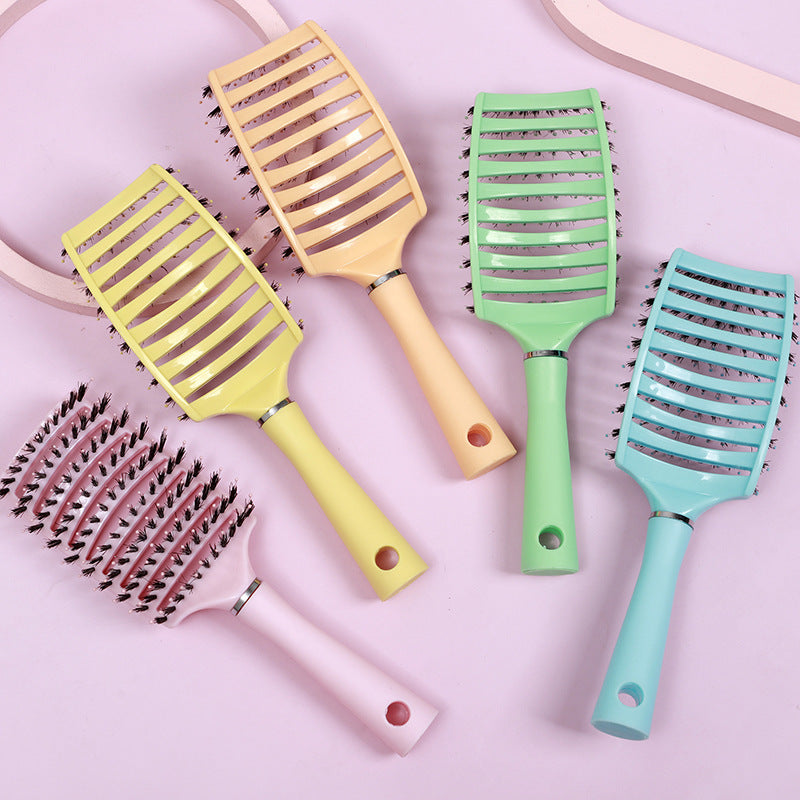 Women's Hairdressing Fluffy Curly Styling Mane Arc Hair Brushes & Combs