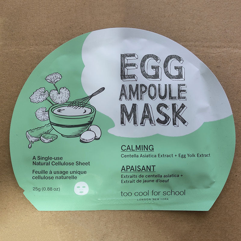 Masque Cool Egg Jaune Soin du visage éclaircissant et nourrissant en une seule pièce