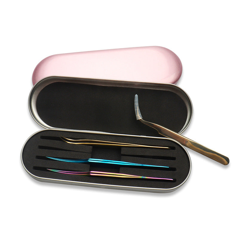 Grafting Eyelash Tweezers Storage Box Kit Makeup Accessories