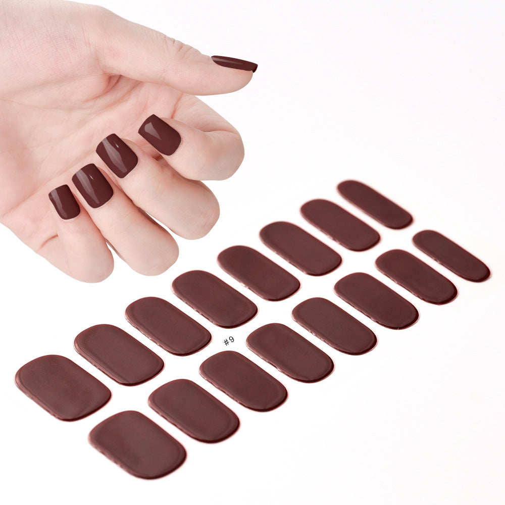 Gel Uv Beauty Full Paste Waterproof Nail Stickers