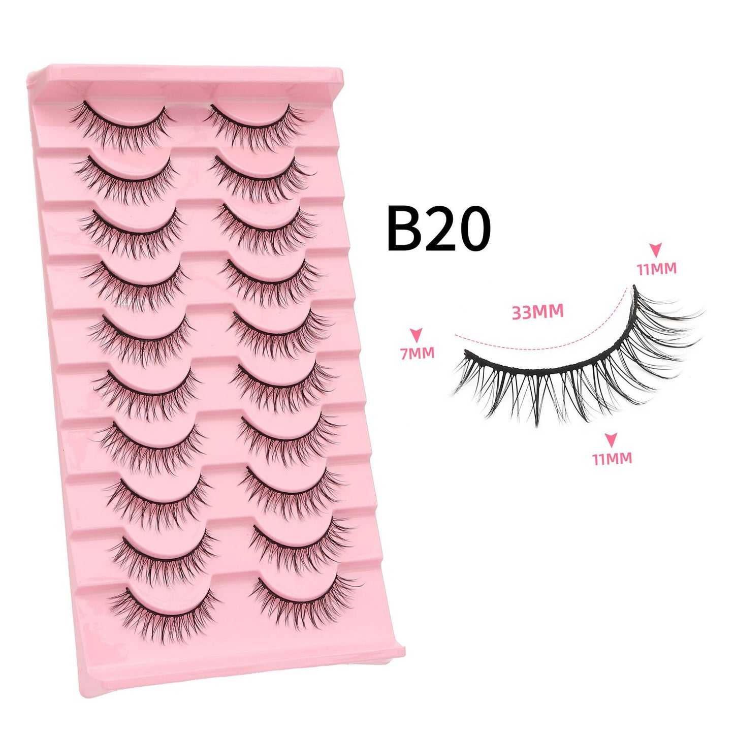 Of Little Devil Eyelashes Natural Hard False Lashes