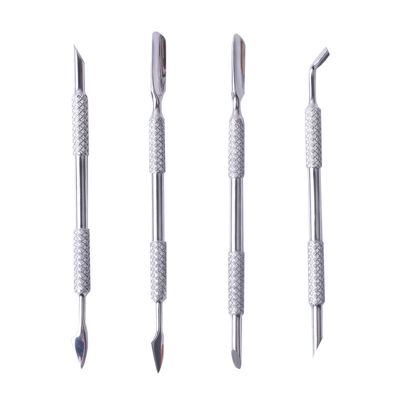 Ensemble d'outils professionnels pour ongles en acier inoxydable pour peau morte et bouche oblique