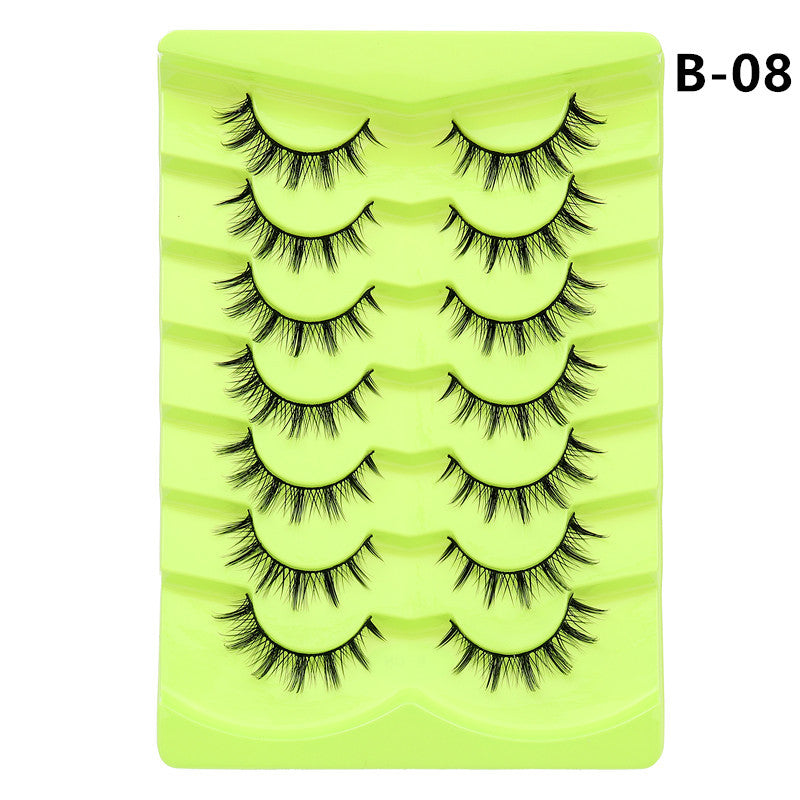 Double Pairs Of Eyelashes Whole Piece False Lashes