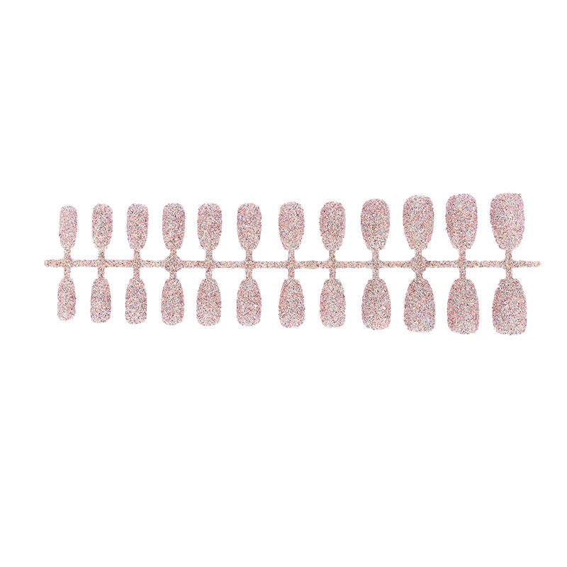 Faux ongles brillants en poudre pailletée Full Ballet Armor