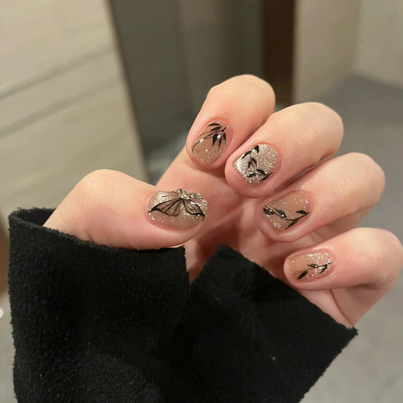 French Entry Lux Style Long Line Nail Stickers