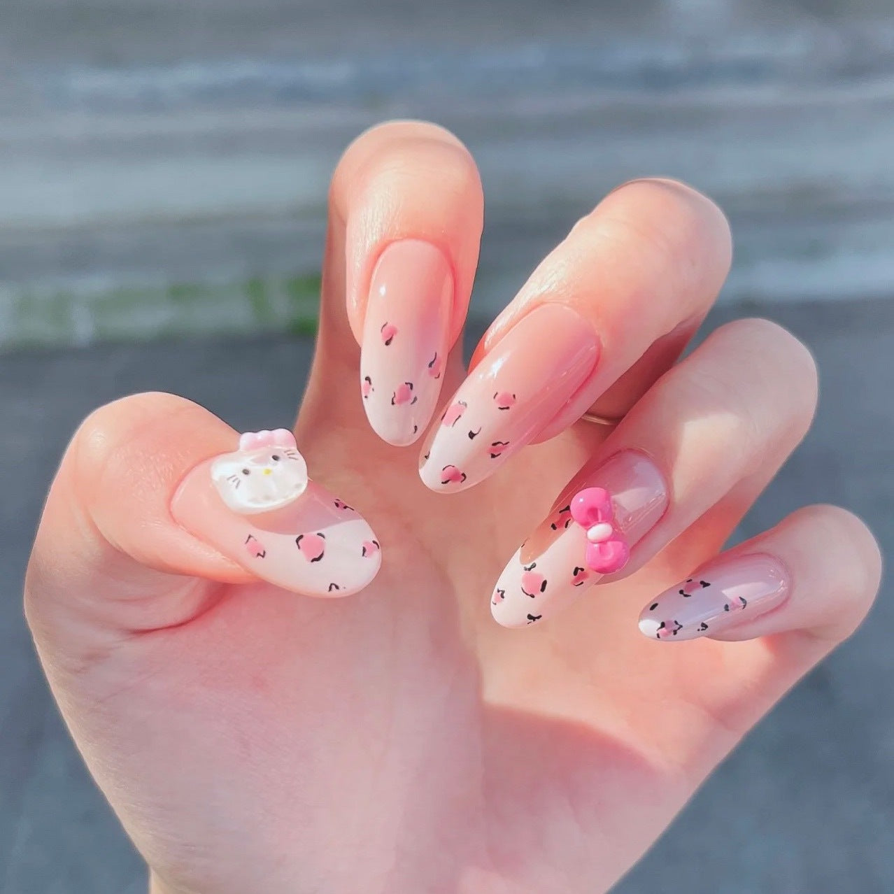 Manicure Wear Leopard Print Cute Gradient Nail Stickers