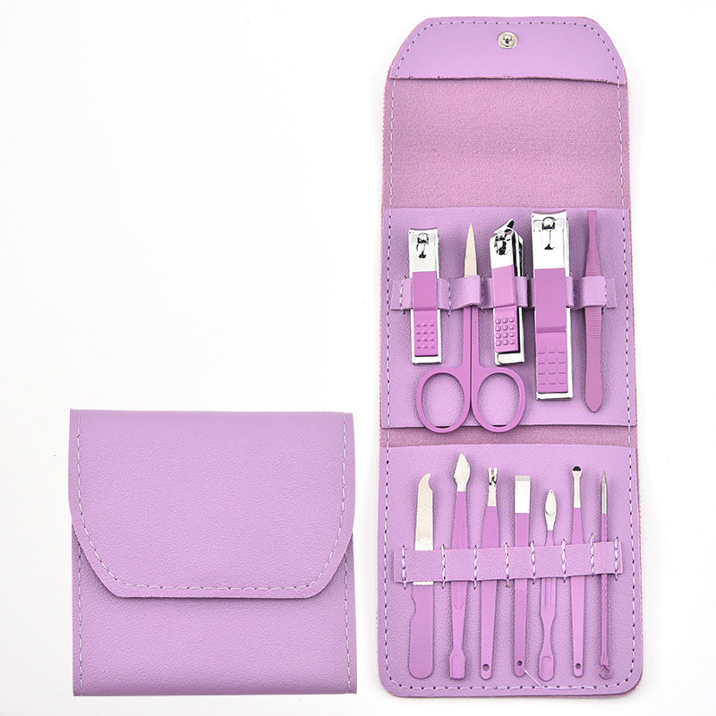 Trousse de manucure pliable pour ciseaux, coupe-ongles, ensemble d'outils pour ongles