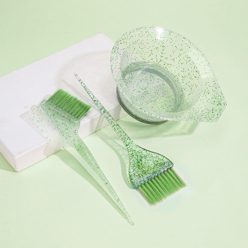 Accessoires de maquillage de brosse de traitement de coloration de ménage de teinture de cristal