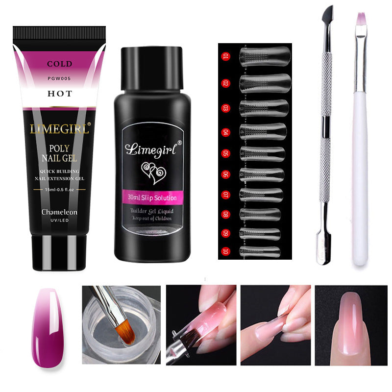 Of Beauty Crystal Extended Glue Suit Nail Tool Set