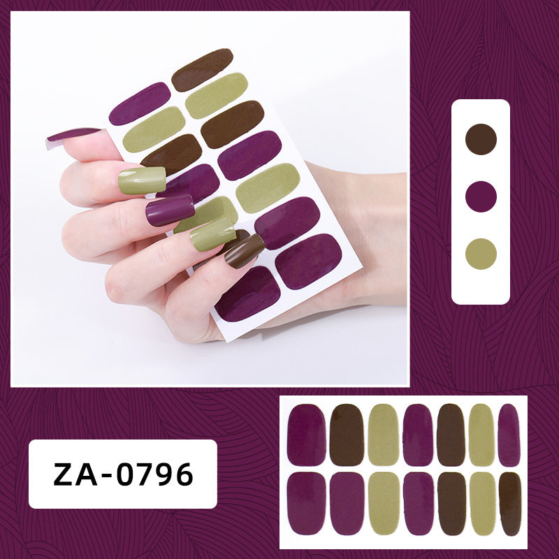 Full Oil Film Hand Manicure Implement Nail Stickers