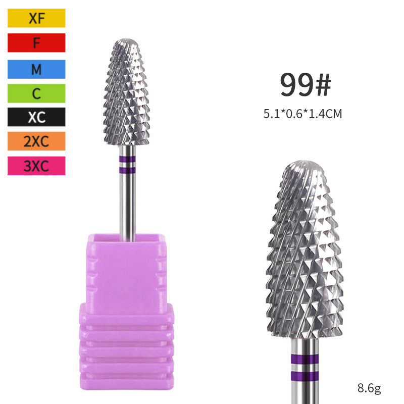 Ensemble d'outils de forage et de clouage en alliage pour machine à tête de meulage en acier