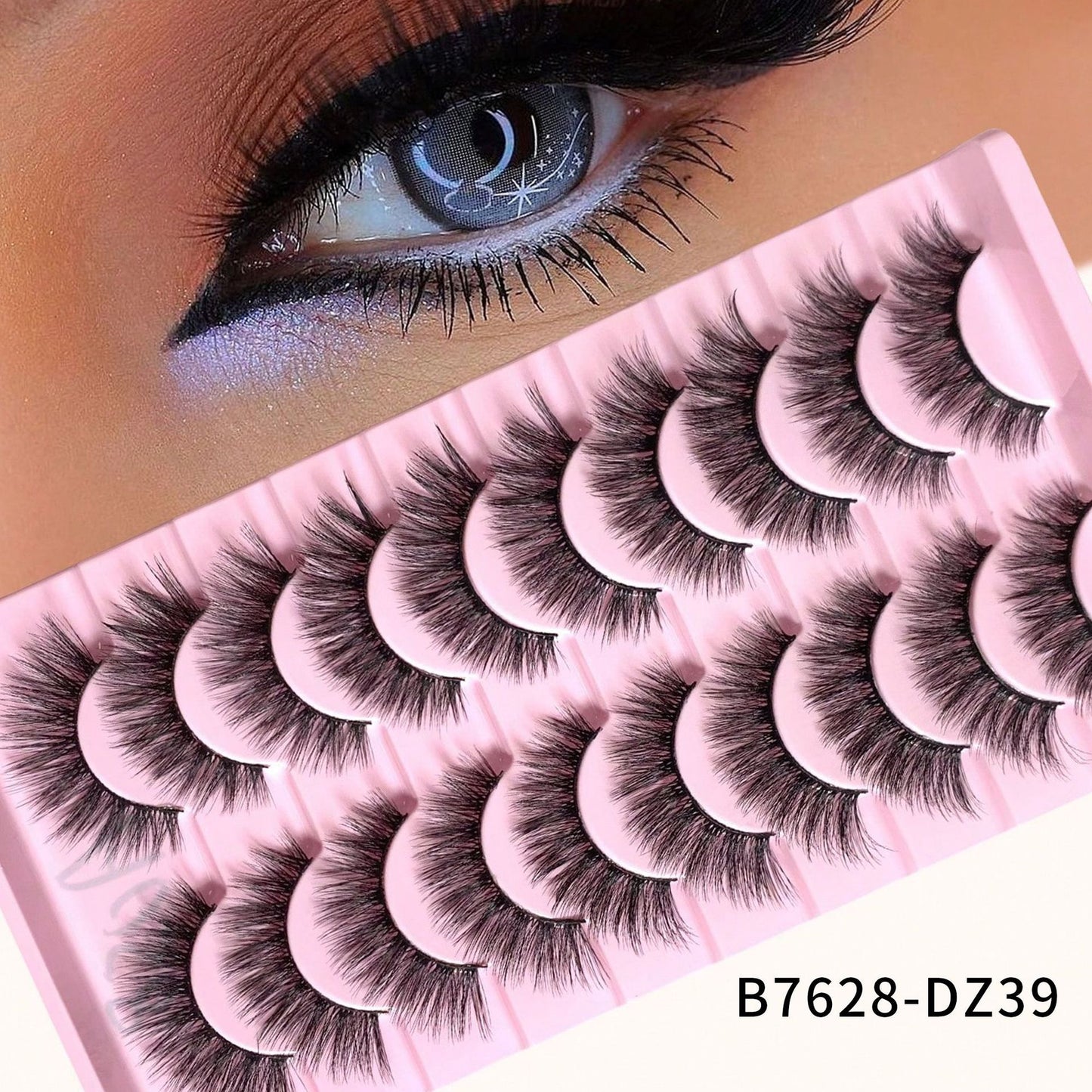 Artificial Mink Simulation One-piece Curling Exaggerated Thick False Lashes