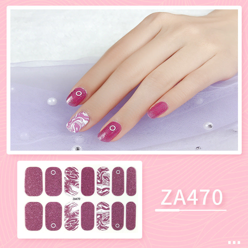 Oil Film Manicure Implement Long Lasting Waterproof Nail Stickers