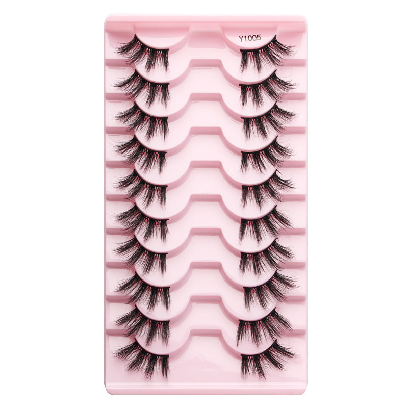 Women's Half Eyelashes Sheer Root Team Anchor Beauty Style Natural False Lashes