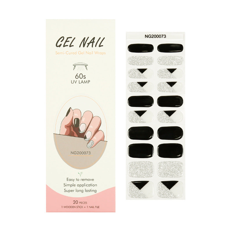 Gel Finger Therapy Light Uv Half Nail Stickers