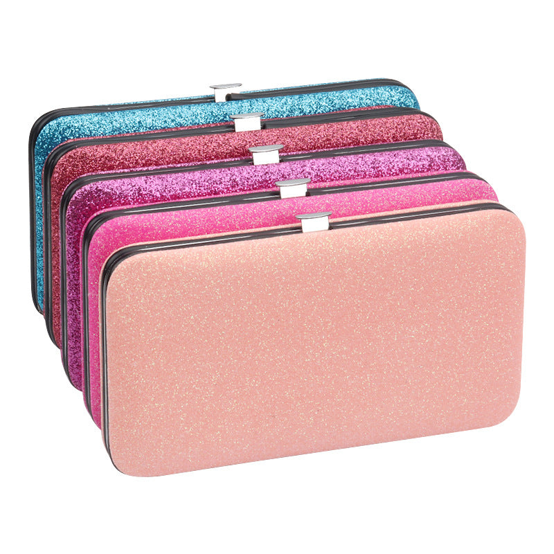 Grafting Eyelash Tweezers Storage Bag Sparkle Sier Makeup Accessories