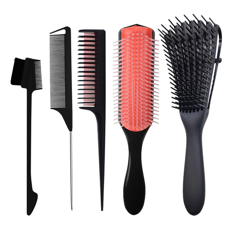 Brosses et peignes à cheveux avec plaque en laine à dents fines