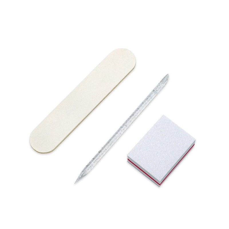 Package Wood Chip File Crystal Stick Sponge Nail Tool Set