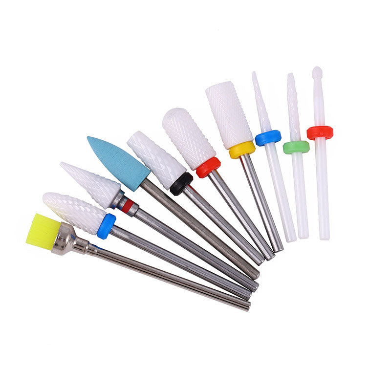 Bit Boxed Ceramic Tungsten Steel Alloy Nail Tool Set