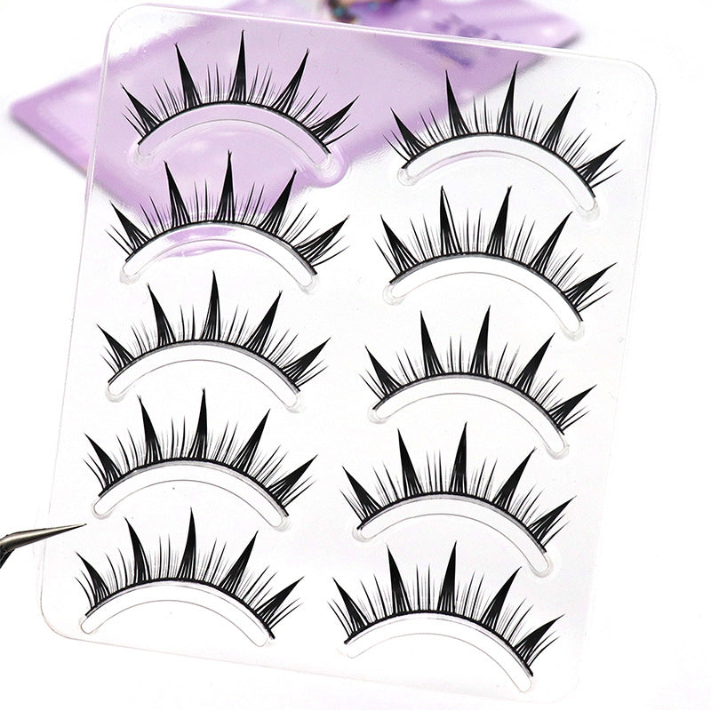 Curling Thick Light Barbie Black Hard False Lashes