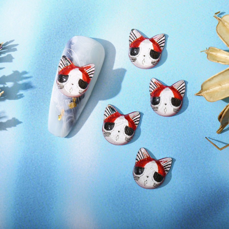 Kitty Animal Three-dimensional Smart Color Glossy Nail Care Nail Art