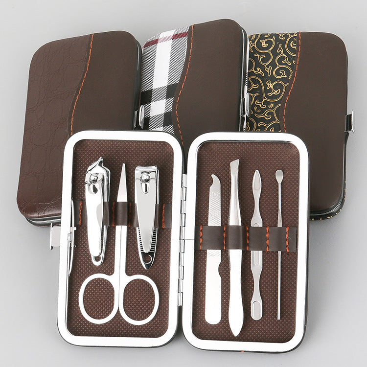 Ciseaux coupe-ongles pliants ensemble complet d'outils de manucure et de beauté pour les ongles