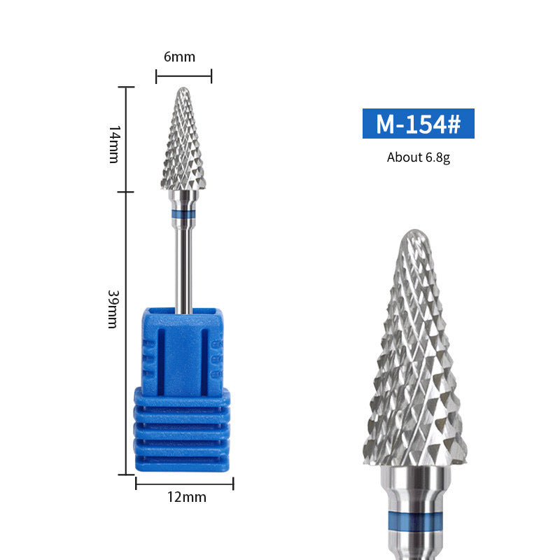 Tungsten Steel Remover Grinding Head Exfoliating Nail Tool Set