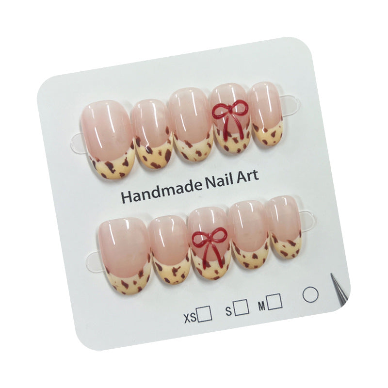 Print French Style Bow Manicure Sweet Cool Hot Nail Stickers