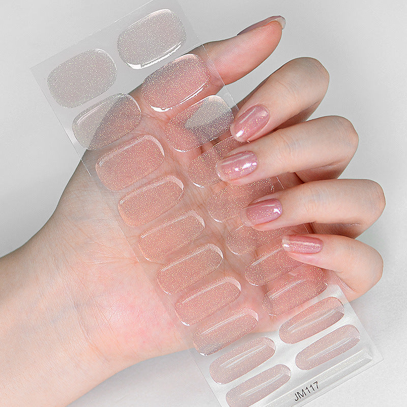 Solid Color Second Generation Flash Uv Nail Stickers