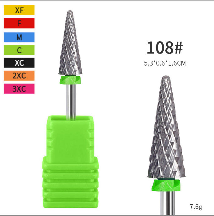 Ensemble d'outils pour enlever rapidement les peaux mortes des ongles avec tête de meulage en acier